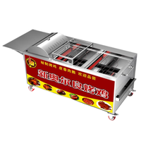 Équipement de four de canard rôti de charbon de bois en acier inoxydable chinois, gaz de gril de poulet