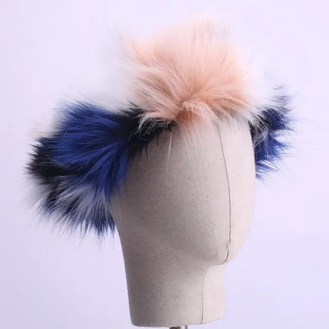 Bán Buôn Head Band Mùa Đông Faux Fox Fur Headband Cho Phụ Nữ Tùy Chỉnh Lông Khởi Động Với Headband Và Túi