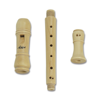 Aiersi Brand Solid Maple 3 Piece Soprano Recorder Flute German Style Wooden Flute