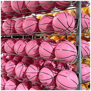 Ballon de <span class=keywords><strong>basket</strong></span> personnalisé haut de gamme pour club féminin, numéro 6, adapté à l'entraînement quotidien - Product Image 3