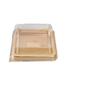 <b>Square</b> <b>Plastic</b> Disposable Cake <b>Containers</b> with Lids Blister <b>Square</b> Cake Holder for Food Transport and Storage for Packaging - Product Image 1