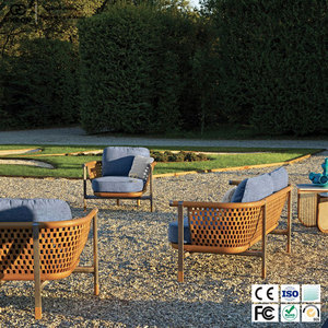 Ensemble <span class=keywords><strong>de</strong></span> canapés <span class=keywords><strong>en</strong></span> rotin <span class=keywords><strong>de</strong></span> luxe pour l'extérieur, idéal pour les villas, protection solaire, mobilier <span class=keywords><strong>de</strong></span> <span class=keywords><strong>jardin</strong></span>, design moderne, canapé <span class=keywords><strong>en</strong></span> tissu - Product Image 6