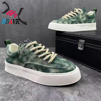 Nouvelles tendances estivales : baskets plateforme pour hommes, chaussures de course décontractées à lacets, confortables, en toile, style marche
