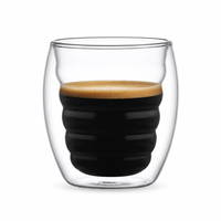 Nouvelle arrivée, tasse en verre thermique à double paroi durable, idéale pour le café