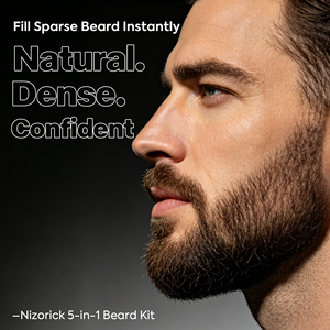 NIZORICK Kit Penna Riempitrice per <span class=keywords><strong>Barba</strong></span>, Polvere per <span class=keywords><strong>Barba</strong></span> Impermeabile, Trucco per <span class=keywords><strong>Barba</strong></span> più Spessa, Colorante per <span class=keywords><strong>Barba</strong></span> da Uomo - Product Image 2