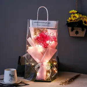 Ramo <span class=keywords><strong>de</strong></span> Flores Eternas <span class=keywords><strong>de</strong></span> Flores Secas <span class=keywords><strong>de</strong></span> Gypsophila, Jabón Natural Ligero Hecho a Mano, Regalo para el Día del Maestro - Product Image 4