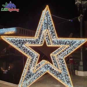 Étoile Motif Lumière LED Décoration de Noël Extérieur Intérieur Étanche 3D Vacances Xmas Party <span class=keywords><strong>Mariage</strong></span> Festival Jardin Décor Éclairage - Product Image 1