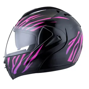 Capacete italiano com flip-up, capacete de proteção seguro para motocicletas