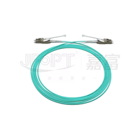 Kabel Patch Fiber LC LC OM3 Duplex Uniboot 3m Push Pull Tab 10G Multimode Low Loss LSZH untuk Pusat Data