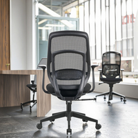 Chaise de bureau ergonomique confortable pour invités, pivotante, avec accoudoirs en microfibre, prix d'usine, moderne, de style exécutif