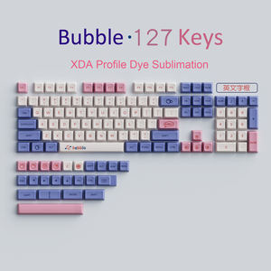 Langue arabe personnalisée Profil OEM Dye Sub PBT keycaps <span class=keywords><strong>ANSI</strong></span> / ISO Layout Cherry MX pour clavier de jeu mécanique <span class=keywords><strong>keycap</strong></span> - Product Image 5