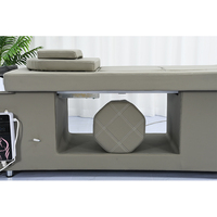 Table de massage multifonctionnelle sans fumée pour moxibustion et shampoing, en cuir PU, pour spa capillaire, salon de TCM et clinique de beauté