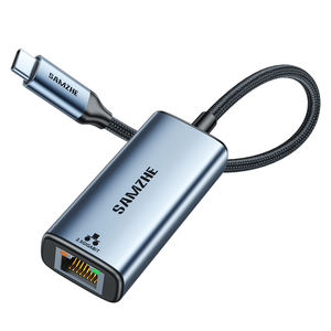 Adaptador <span class=keywords><strong>Ethernet</strong></span> SAMZHE 2.5G Gigabit Tipo-C a RJ45, Convertidor de <span class=keywords><strong>Cable</strong></span> <span class=keywords><strong>Ethernet</strong></span> Externo para Computadoras Portátiles, Tabletas, Computadoras de Escritorio y NAS - Product Image 1