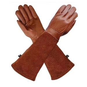 Guantes de Seguridad de Cuero de Cabra Granulado, Resistentes a Espinas, Personalizables, Venta al Por Mayor Directa de Fábrica, para Jardinería - Product Image 2