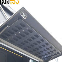 Remolque de Viaje Huntoo para Camioneta, RV Todoterreno, Campers con Carcasa Rígida y Tienda de Campaña Desplegable