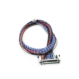 YZCONN Factory OEM 40-Pin LVDS Controller Board Customized Laptop TV Flexible LCD Converter Cable Wire Harnesses - Product Image 1