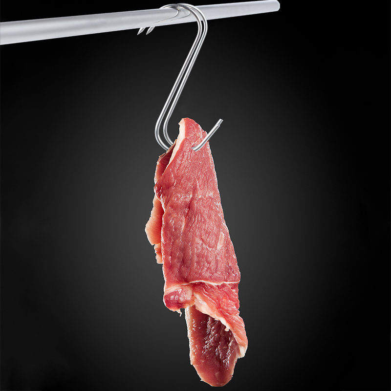 220x10mm S-gancho de carne gancho gancho de carnicero de acero inoxidable 10 unidades 220x10mm S-gancho de carne gancho gancho de carnicero de acero inoxidable 10 unidades