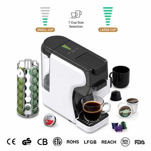 เครื่องชงกาแฟ19Bar แบบหลายแคปซูลเข้ากันได้กับ kcup, Nespresso, <span class=keywords><strong>Dolce</strong></span> <span class=keywords><strong>Gusto</strong></span>, กาแฟบด & ESE pods - Product Image 4