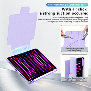 Entrega Rápida en 7 Días, Fundas para <span class=keywords><strong>iPad</strong></span> en Stock, <span class=keywords><strong>Funda</strong></span> Protectora de Cuero para Tablet <span class=keywords><strong>iPad</strong></span> Air 11 M2 2024 Air 5 10.9 con Soporte para Lápiz - Product Image 5