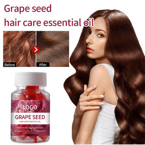 Aceite de Semilla de Uva Orgánico Natural de Fabricante, 50 Cápsulas de Suero con Vitaminas para Reparación del Cabello - Product Image 5