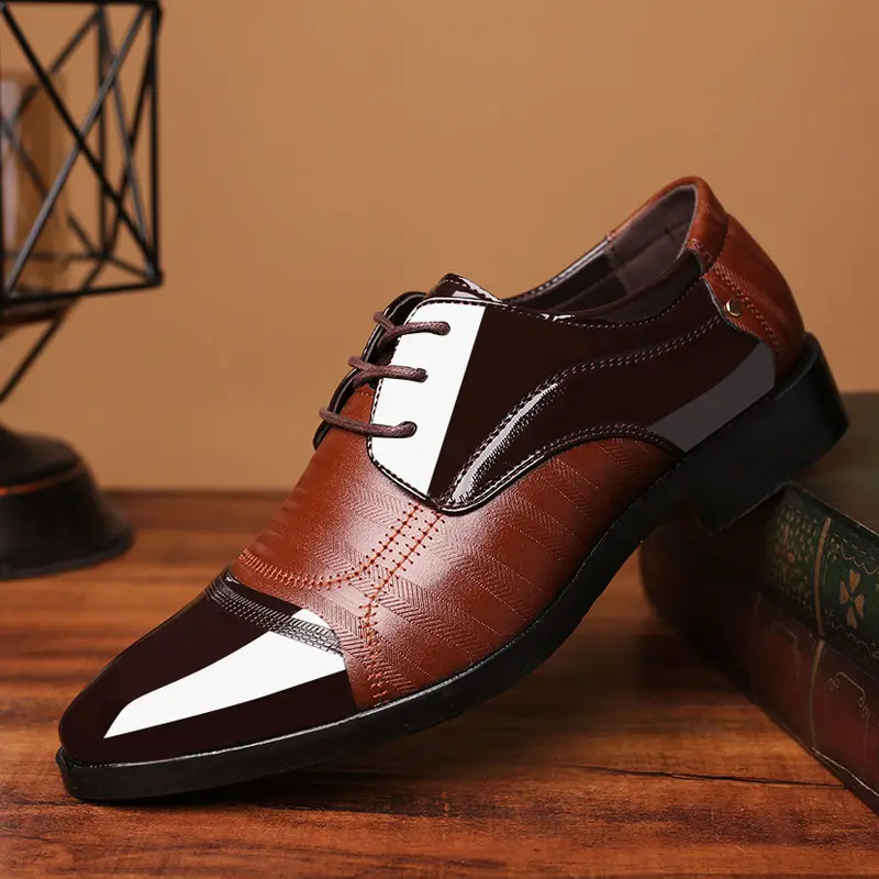 Men's Dress Shoes Oxford Shoes PU Leather upper Derby Mens Wedding Party Shoes for men