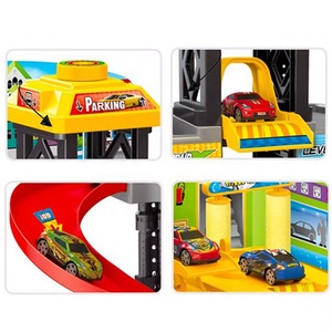 Auto giocattolo fai da te assemblato per bambini <span class=keywords><strong>Garage</strong></span> 4 piani pista parcheggio giocattolo <span class=keywords><strong>Garage</strong></span> ascensore parcheggio pista da corsa veicolo giocattolo con auto e aereo - Product Image 2