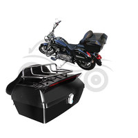 Boîtes à bagages pour moto en métal de haute qualité, étanches, boîtes arrière pour moto