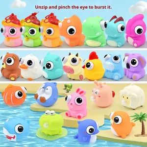 Squishy Oyuncak Stres Giderici Top - Kabarcık Patlatma Fonksiyonlu Pop Gözlü Yılan Dinozor Hayvan Figür Oyuncak - Product Image 3