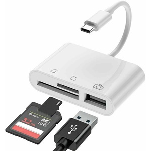 <b>Type</b> <b>C</b> <b>Adapter</b> Sd Tf <b>Usb</b> 3in1 White - Product Image 2