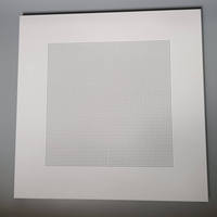 Plaque de plafond en aluminium Alumtimum au design moderne 60x60, ignifuge, étanche, isolante thermiquement, classe de performance incendie