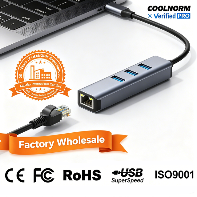 Expansion Dock USB-C Ethernet Adapter Type C RJ45 5G USB 3.0 Aluminum Alloy Wired Network Card Converter Hub Laptop Stock