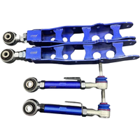 AUTOJACK 4 Buah Lengan Camber+Toe Belakang Baja yang Dapat Disesuaikan untuk Subaru Forester Outback/Toyota 86