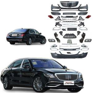 Kit de Carrocería con Luces para Mercedes Benz Clase S W222 S350 S400 S450 <span class=keywords><strong>S500</strong></span> 2014 <span class=keywords><strong>2015</strong></span> 2016 2017 a W222 2022 Estilo <span class=keywords><strong>Maybach</strong></span> - Product Image 1