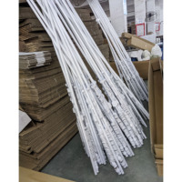 Conjunto de soportes de poste de cortina de madera, barra de cortina Popular de Malasia, 28MM, gran oferta de fábrica