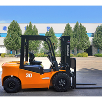Chariot élévateur diesel KAISAN 3 tonnes, 2,5 tonnes, 2 tonnes, certifié CE, équipement de manutention à combustion interne avec moteur Xinchai