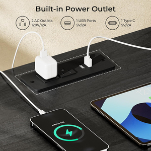 Table de chevet avec porte en verre cintrée, éclairage LED à commande tactile et station de charge, tiroirs à niveaux peu profonds et profonds, nouvelle table d'appoint - Product Image 3