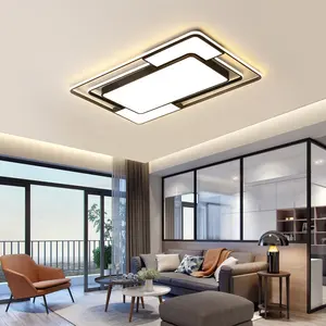 Lámparas de techo modernas para sala de estar, decoración de araña, luces de techo Led acrílicas cuadradas para el hogar