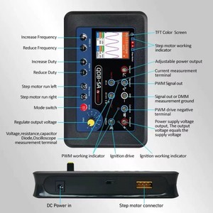 QDB 5A Zündspulen test Injektor <span class=keywords><strong>tester</strong></span> Kfz-Aktuator Fehler detektor Schrittmotor Instrument Diagnose werkzeuge - Product Image 6