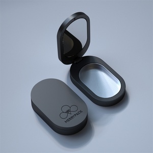 Metal <b>Compact</b> Lip Balm Container Refillable Metal Case Balm Container Solid Perfume Case - Product Image 4