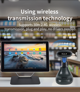 Escáner de Códigos de Barras Inalámbrico de Mano 2D, Lector de Códigos QR Bidimensionales para Pantallas de Teléfonos Móviles - Product Image 4