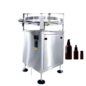 Automatic Round Rotary Plastic Glass Bottle Automatic Bottle Feeder Unscrambler Glass Bottle Sorting Turntable Feeding Machine