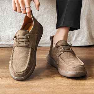 Zapatos con cordones elásticos de acabado mate, cómodos, versátiles, transpirables, desodorantes y que absorben el sudor para hombre. - Product Image 5