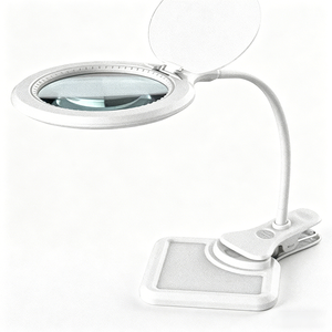 ไฟส่องสว่างแบบหนีบขนาด 4 นิ้ว 2 วัตต์ พร้อมแว่นขยายในตัว ใช้สำหรับงานทำเล็บ งานปัก และงานฝีมือต่างๆ - Product Image 1