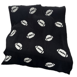 Coperta personalizzata con motivo da calcio, perfetta biancheria da letto leggera per una coperta sportiva da Rugby morbida <span class=keywords><strong>e</strong></span> calda <span class=keywords><strong>e</strong></span> felpata - Product Image 5