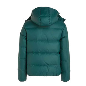 Nouveau design Veste matelassée d'hiver à manches longues coupe ajustée à capuche coupe-vent respirant style de rue fabriqué en polyester/nylon - Product Image 5