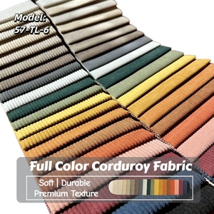 Tissu de canapé en velours côtelé multicolore en stock, épais <span class=keywords><strong>et</strong></span> durable, pour coussin de canapé, rideau, jouet, couture de vêtements - Product Image 1