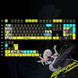 Juego de Teclas Translúcidas con Impresión Lateral, Material PBT, Perfil Cherry, Impresión por Sublimación de Cinco Caras, Compatible con 68/75/87/98/108 - Product Image 1