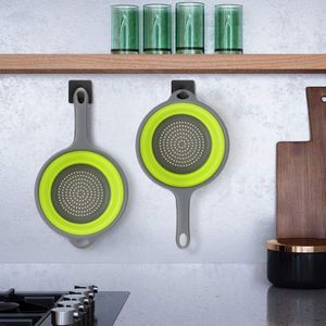 Passoire de cuisine pliable avec poignée, en silicone de qualité alimentaire, passoire de cuisine gain de place, passoire pliable - Product Image 6
