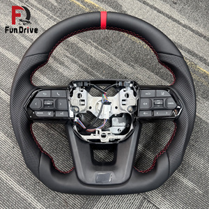 โตโยต้าหนังแท้สีดำเต็ม GR พวงมาลัยสำหรับ Toyota HILUX Corolla Gr86 Camry Land Cruiser Fortuner Gt86 Lc300 Lc200มีสินค้าในสต็อก - Product Image 1