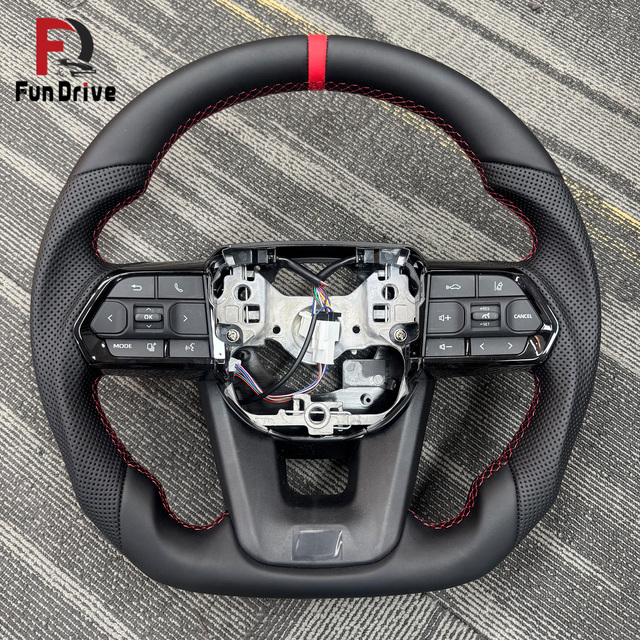 In Stock Full Black Leather Gr Steering Wheel for Toyota Hilux corolla Gr86 camry Land Cruiser Fortuner Gt86 Lc300 Lc200
